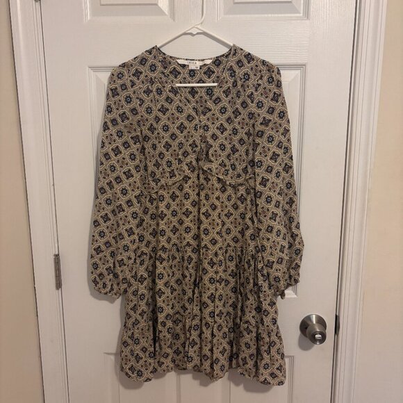 Veronica Beard Womens Size 4 Delray Silk Mini Dress Boho Floral Summer Party - Picture 3 of 6